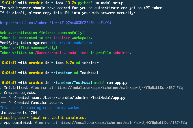 Modal Console