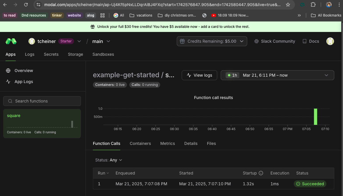 Modal Deploy